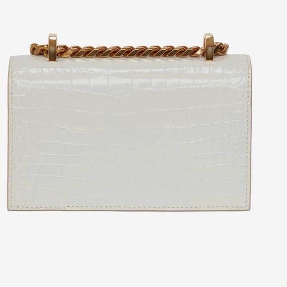 Alexander McQueen Women's Mini Jewelled Satchel in Deep Ivory. New w/out tags. - Picture 3 of 13
